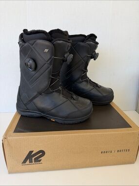 K2 Men's Maysis Snowboard Boots Size 9.5 Black BOA Fit System Medium Flex